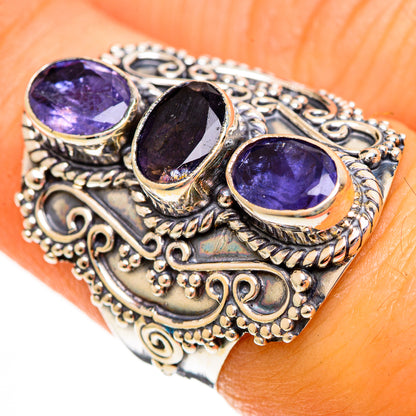 Violet Spinel Rings handcrafted by Ana Silver Co - RING113438