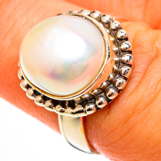 Cultured Pearl Rings handcrafted by Ana Silver Co - RING113441