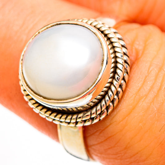 Cultured Pearl Rings handcrafted by Ana Silver Co - RING113442