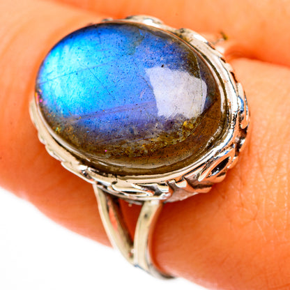Labradorite Rings handcrafted by Ana Silver Co - RING113450