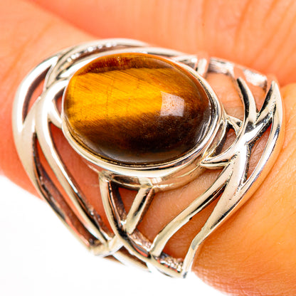 Tiger Eye Rings handcrafted by Ana Silver Co - RING113455