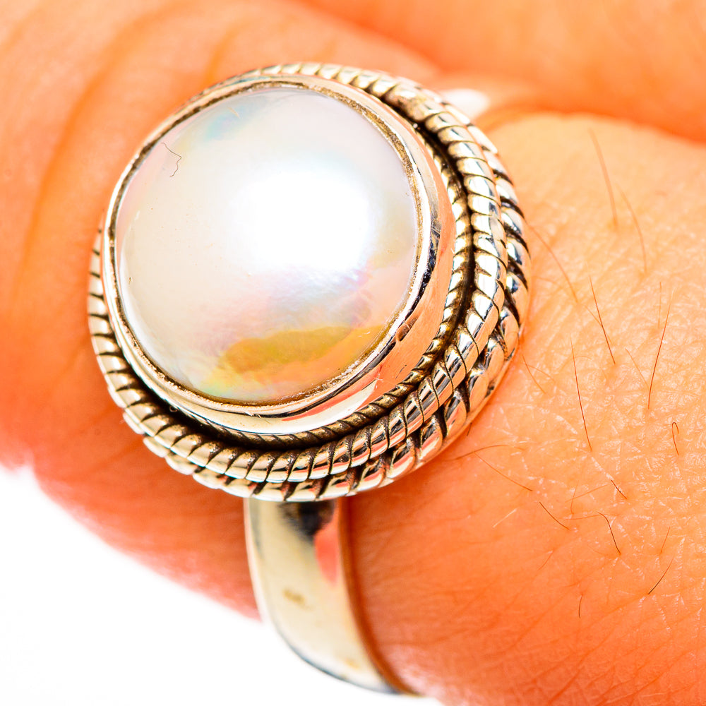 Cultured Pearl Rings handcrafted by Ana Silver Co - RING113459