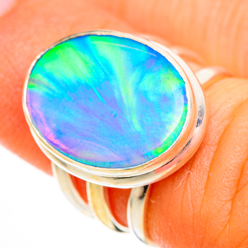 Aura Opal Rings handcrafted by Ana Silver Co - RING113463