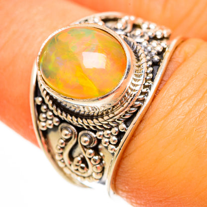 Ethiopian Opal Rings handcrafted by Ana Silver Co - RING113464