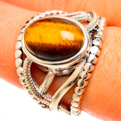 Tiger Eye Rings handcrafted by Ana Silver Co - RING113473