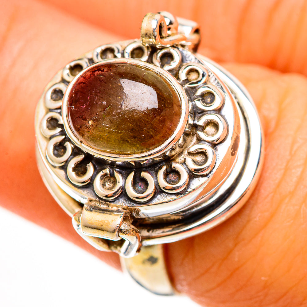 Watermelon Tourmaline Rings handcrafted by Ana Silver Co - RING113480
