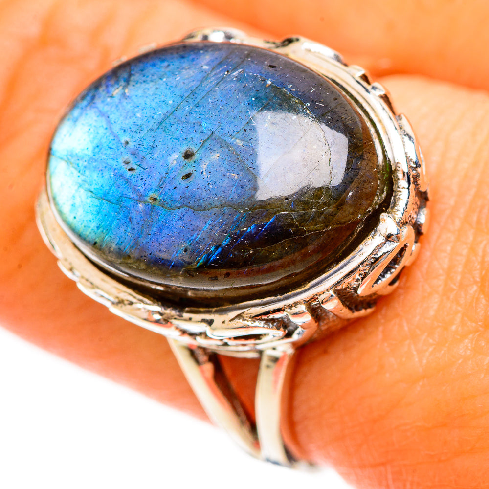 Labradorite Rings handcrafted by Ana Silver Co - RING113481