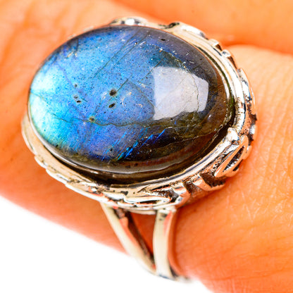 Labradorite Rings handcrafted by Ana Silver Co - RING113481