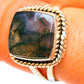 Green Moss Agate Rings handcrafted by Ana Silver Co - RING113485