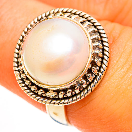 Cultured Pearl Rings handcrafted by Ana Silver Co - RING113493