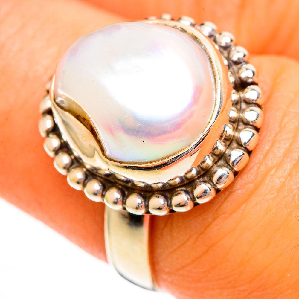 Mother Of Pearl Rings handcrafted by Ana Silver Co - RING113494