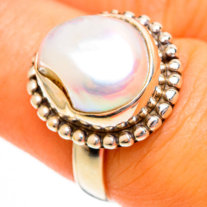 Mother Of Pearl Rings handcrafted by Ana Silver Co - RING113494