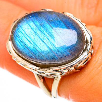 Labradorite Rings handcrafted by Ana Silver Co - RING113497
