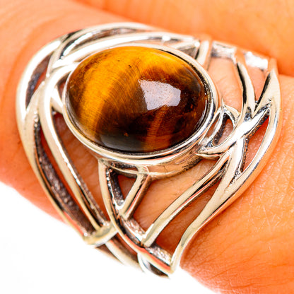 Tiger Eye Rings handcrafted by Ana Silver Co - RING113502