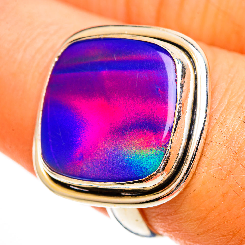 Aura Opal Rings handcrafted by Ana Silver Co - RING113506