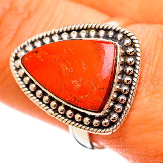Red Jasper Rings handcrafted by Ana Silver Co - RING113519