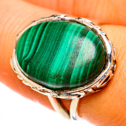 Malachite In Chrysocolla Rings handcrafted by Ana Silver Co - RING113527