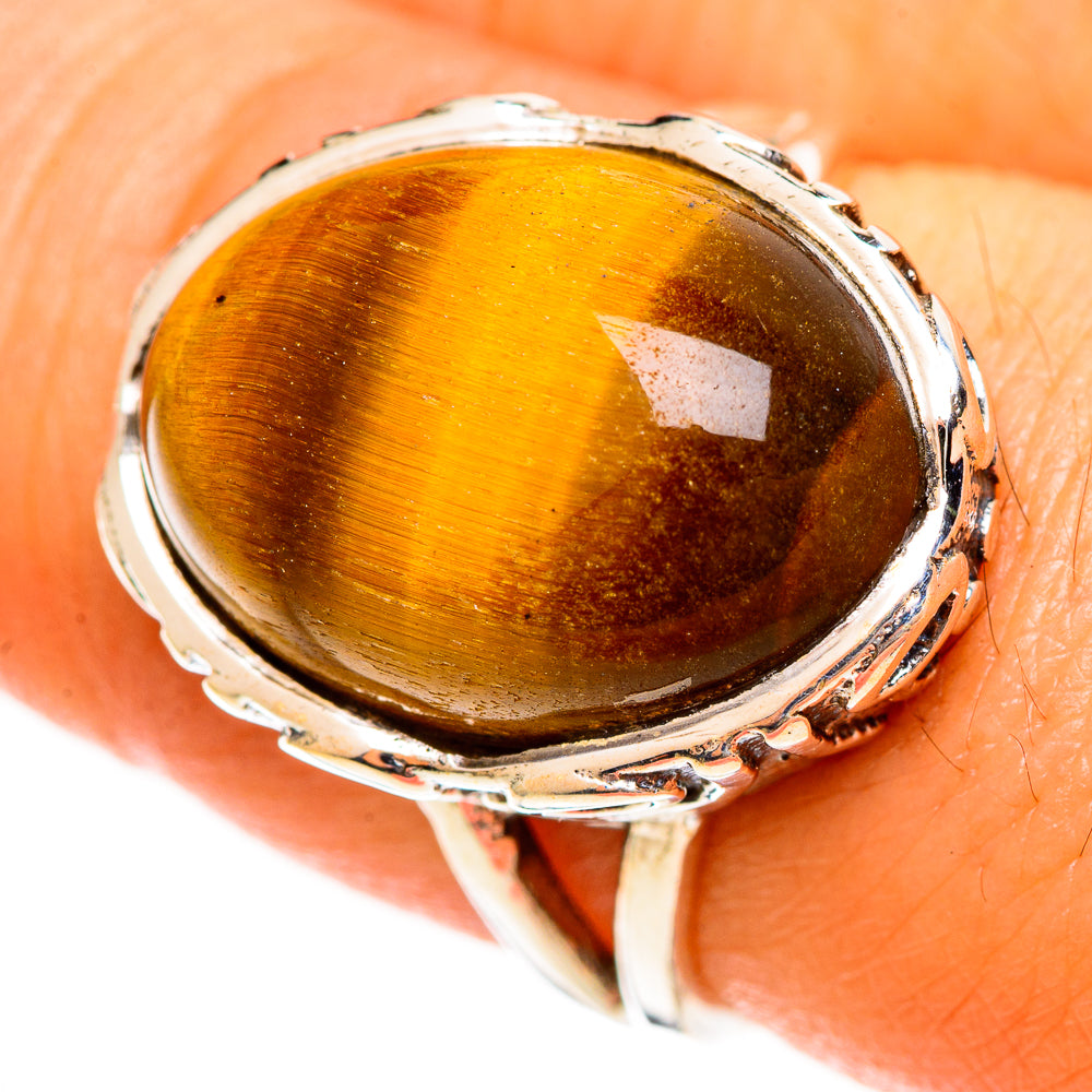Tiger Eye Rings handcrafted by Ana Silver Co - RING113530