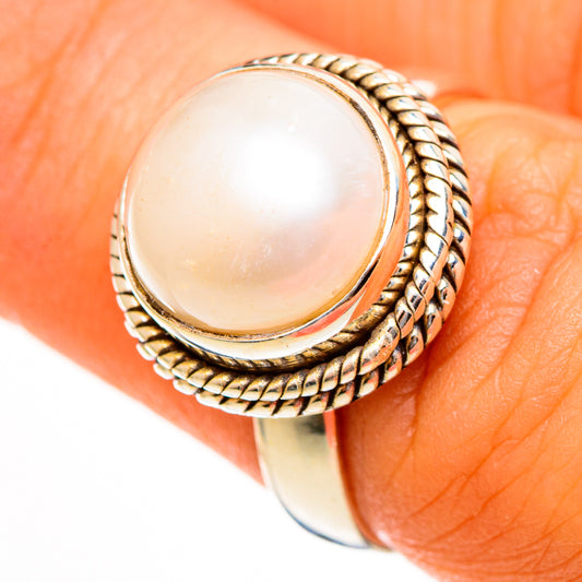 Cultured Pearl Rings handcrafted by Ana Silver Co - RING113534