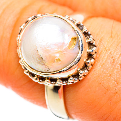 Mother Of Pearl Rings handcrafted by Ana Silver Co - RING113536