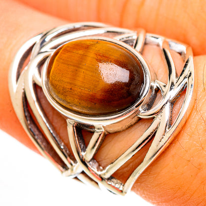Tiger Eye Rings handcrafted by Ana Silver Co - RING113540