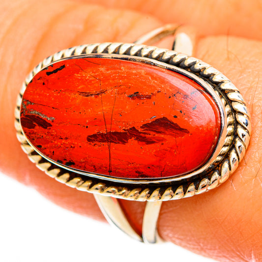 Red Jasper Rings handcrafted by Ana Silver Co - RING113541