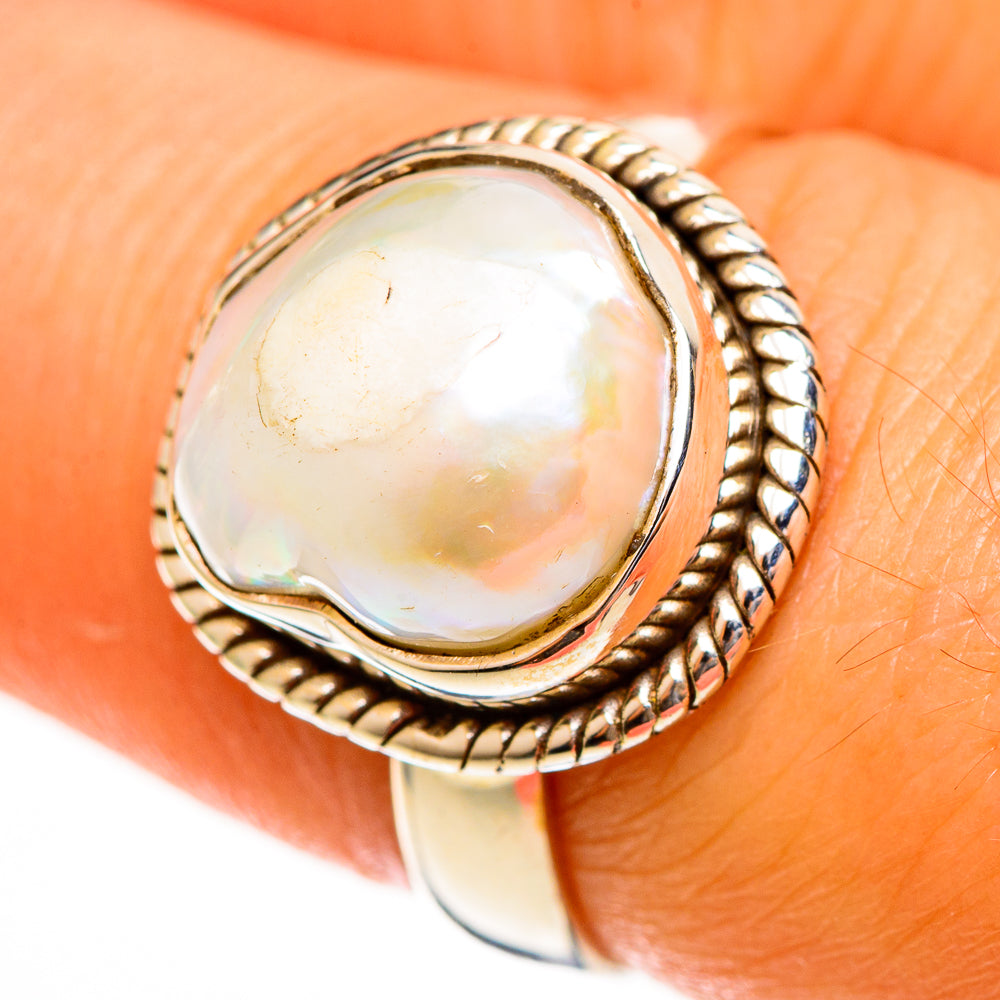Mother Of Pearl Rings handcrafted by Ana Silver Co - RING113545