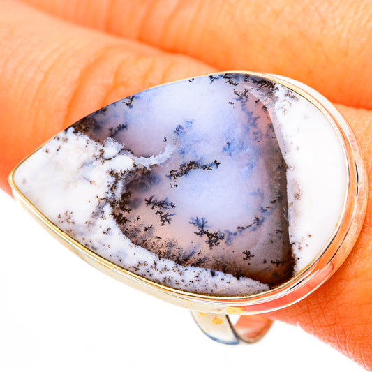 Dendritic Opal Rings handcrafted by Ana Silver Co - RING113546