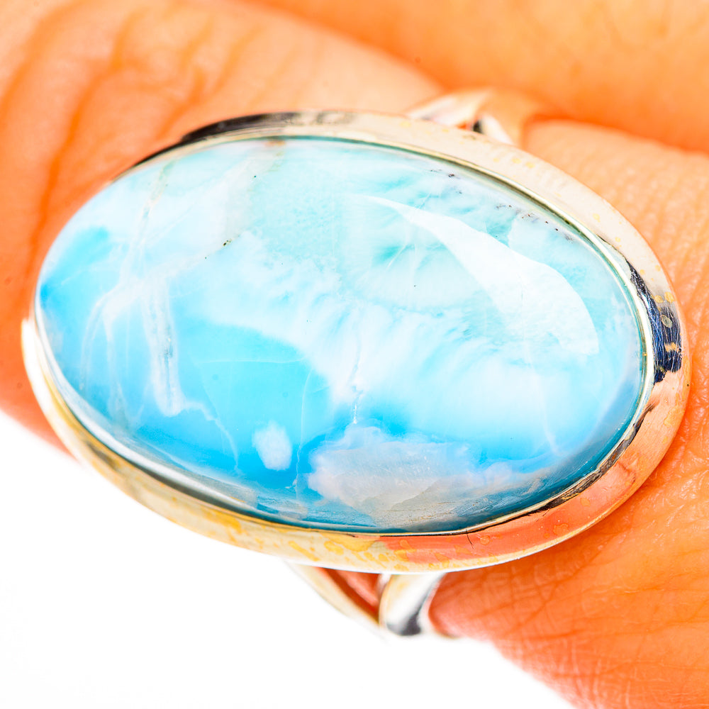 Larimar Rings handcrafted by Ana Silver Co - RING113554