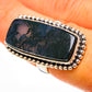 Green Moss Agate Rings handcrafted by Ana Silver Co - RING113559