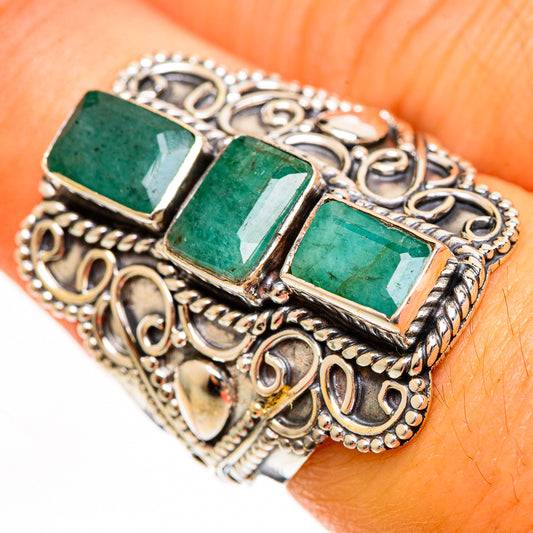 Emerald Rings handcrafted by Ana Silver Co - RING113561