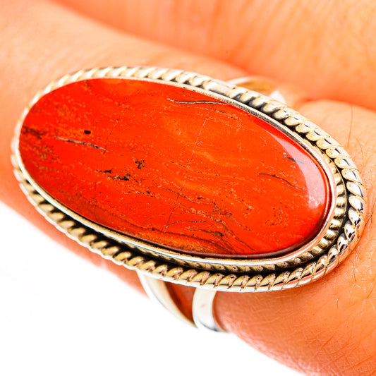 Red Jasper Rings handcrafted by Ana Silver Co - RING113566