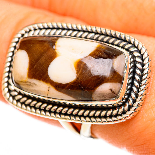 Peanut Wood Jasper Rings handcrafted by Ana Silver Co - RING113599