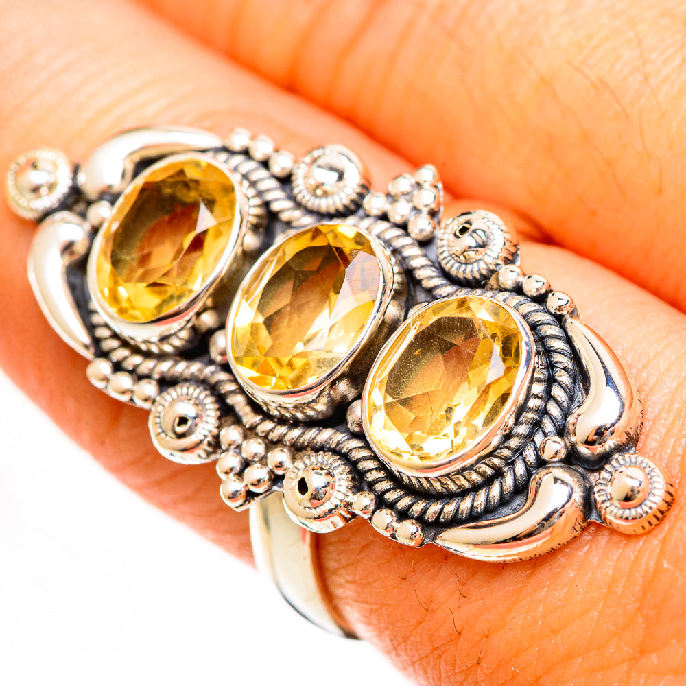 Citrine Rings handcrafted by Ana Silver Co - RING113604