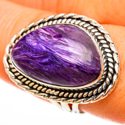 Charoite Rings handcrafted by Ana Silver Co - RING113609
