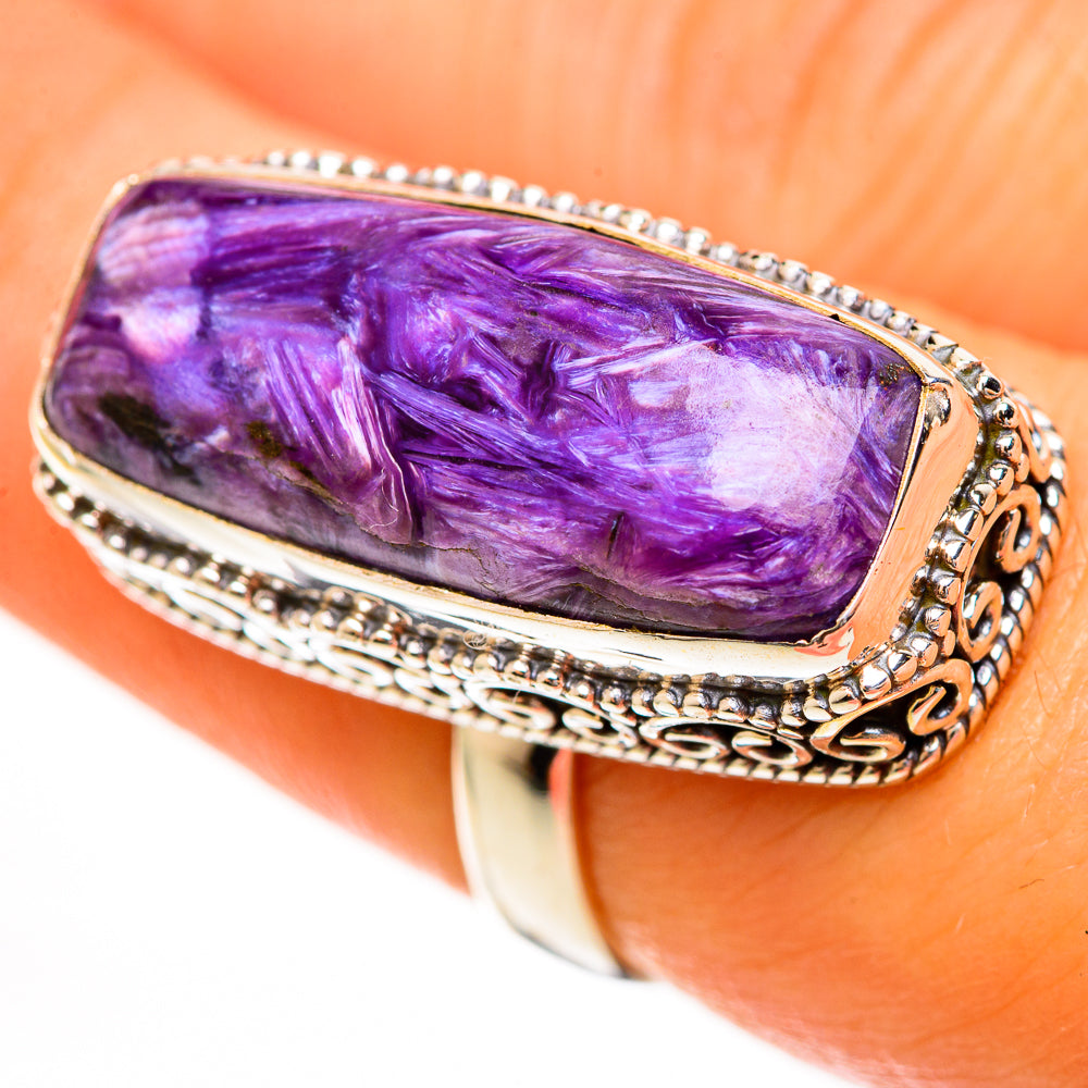 Charoite Rings handcrafted by Ana Silver Co - RING113610