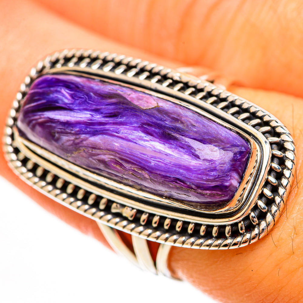 Charoite Rings handcrafted by Ana Silver Co - RING113611