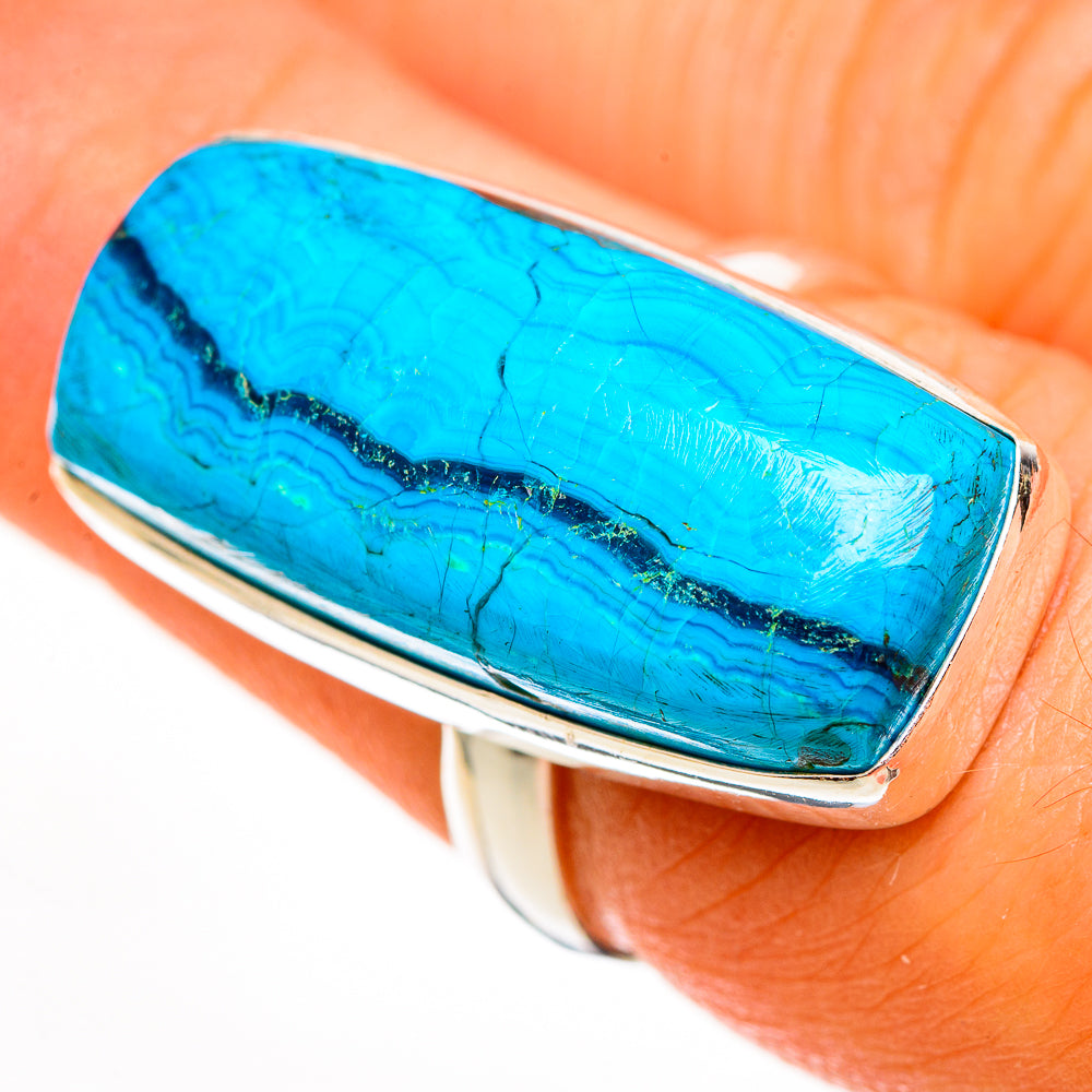 Chrysocolla Rings handcrafted by Ana Silver Co - RING113623