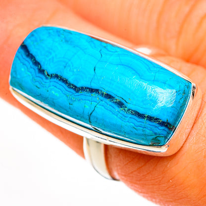 Chrysocolla Rings handcrafted by Ana Silver Co - RING113623