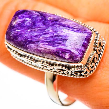 Charoite Rings handcrafted by Ana Silver Co - RING113639