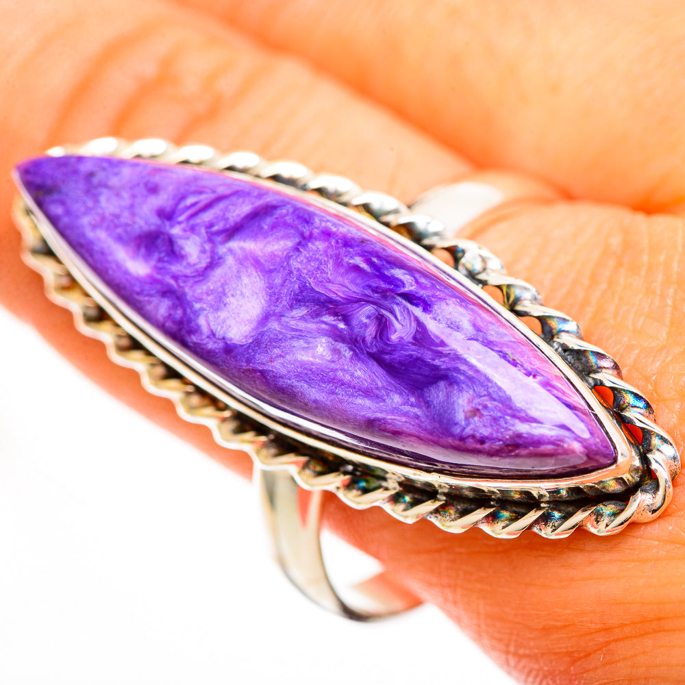 Charoite Rings handcrafted by Ana Silver Co - RING113640