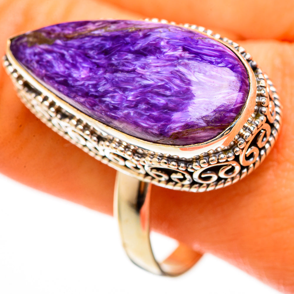 Charoite Rings handcrafted by Ana Silver Co - RING113661