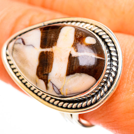 Peanut Wood Jasper Rings handcrafted by Ana Silver Co - RING113676