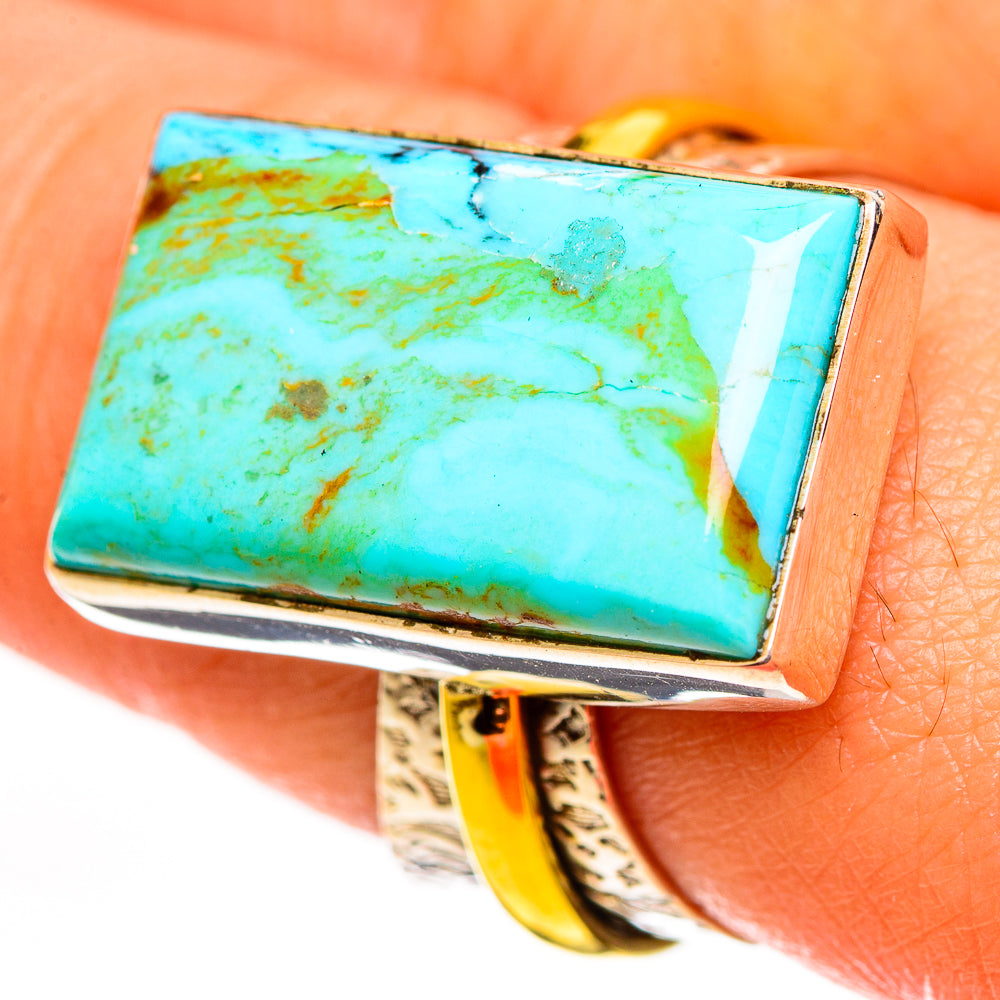 Chrysocolla Rings handcrafted by Ana Silver Co - RING113686