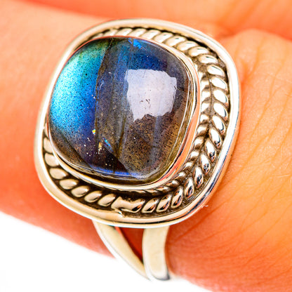 Labradorite Rings handcrafted by Ana Silver Co - RING113690