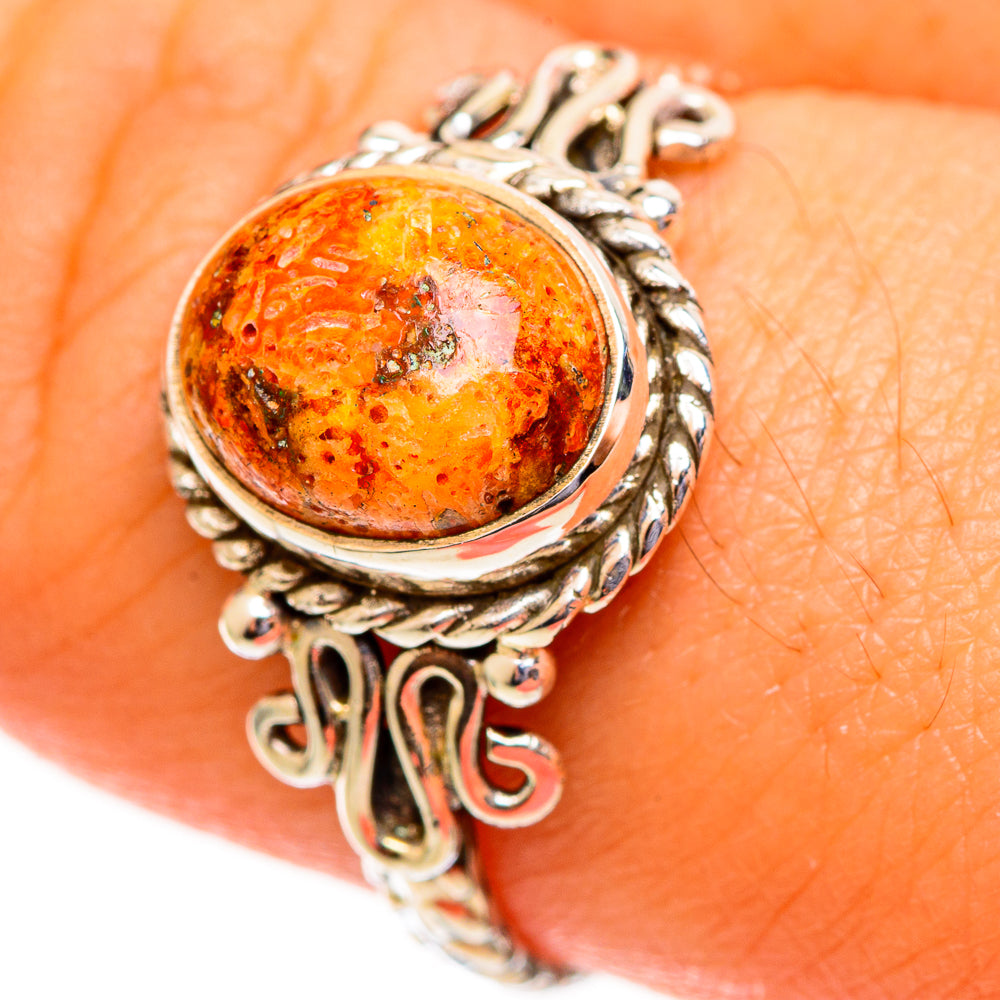 Sponge Coral Rings handcrafted by Ana Silver Co - RING113700