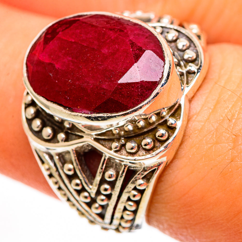 Red Sillimanite Rings handcrafted by Ana Silver Co - RING113702