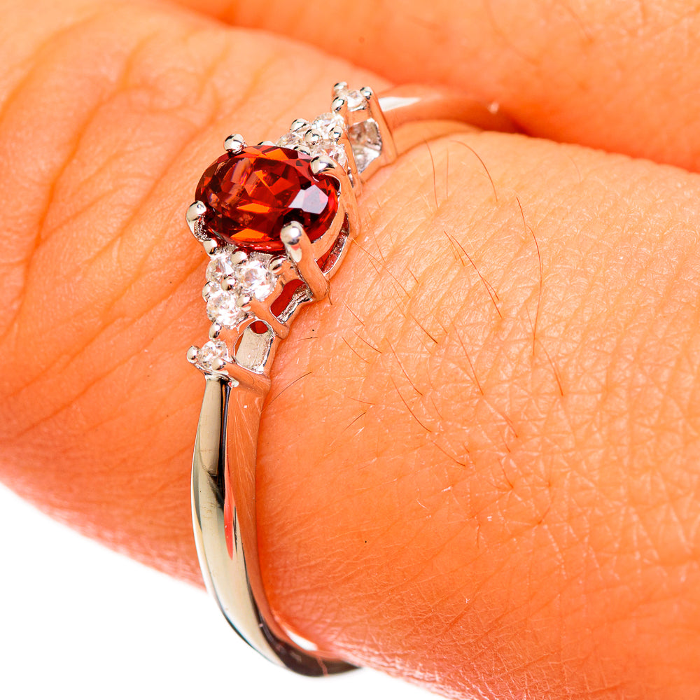 Garnet Rings handcrafted by Ana Silver Co - RING113703