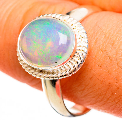 Ethiopian Opal Rings handcrafted by Ana Silver Co - RING113716