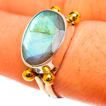 Labradorite Rings handcrafted by Ana Silver Co - RING113717